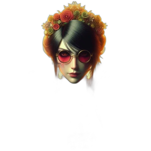 crown, flower, jewelry, mask transparent PNG cut-out