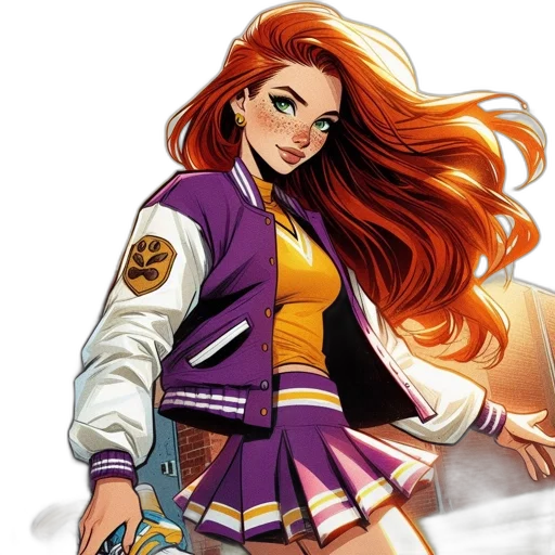 jacket, staff, comic book art, concept art transparent PNG cut-out
