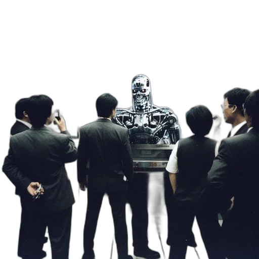 robot, concept art, 3d render, inside transparent PNG cut-out