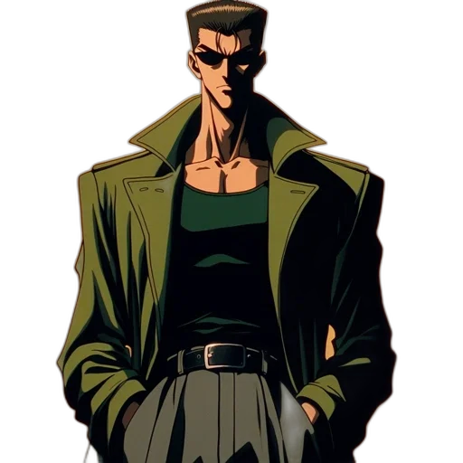 jacket, comic book art, concept art, cyberpunk transparent PNG cut-out