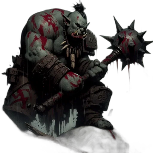 creature, staff, concept art, fantasy art transparent PNG cut-out
