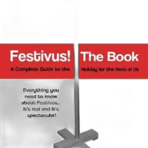 book, cover, titled, festivus transparent PNG cut-out