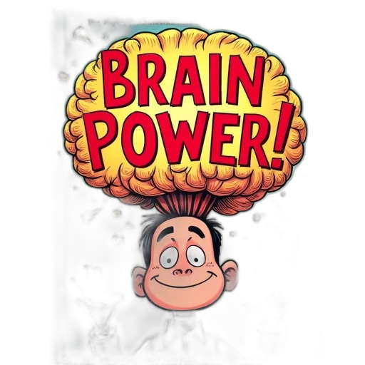 concept art, cover, book, brain transparent PNG cut-out