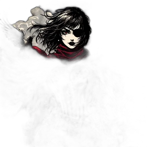 weapon, face, sword, comic book art transparent PNG cut-out