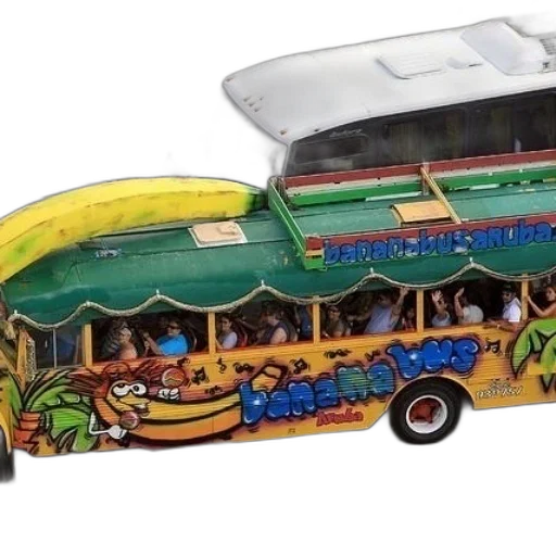car, concept art, colorful, bus transparent PNG cut-out
