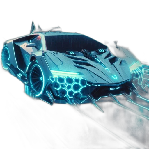 car, weapon, concept art, 3d render transparent PNG cut-out