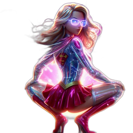dress, jacket, hair, robot transparent PNG cut-out