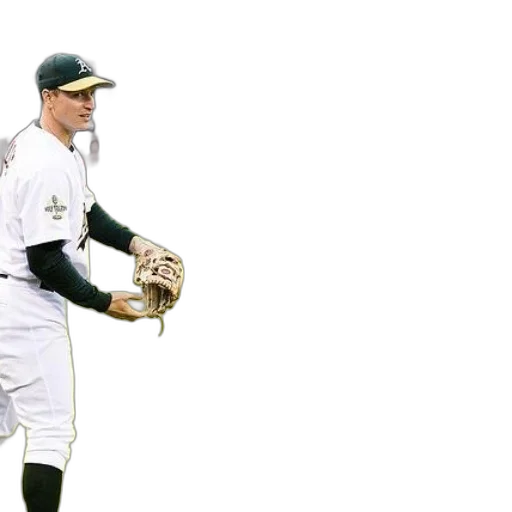 baseball, player, white, uniform transparent PNG cut-out