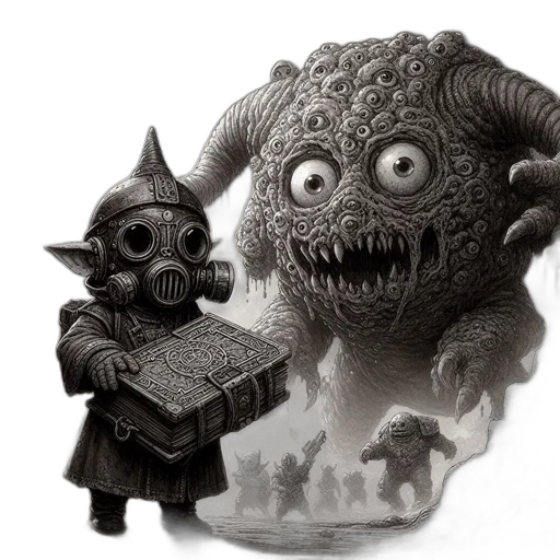 creature, mask, concept art, fantasy art transparent PNG cut-out