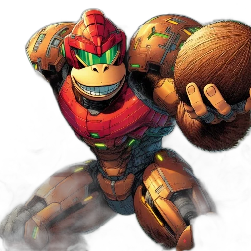 robot, mask, weapon, creature transparent PNG cut-out