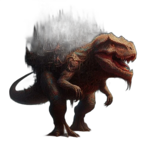 dragon, creature, animal, staff transparent PNG cut-out