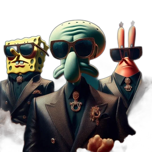 mask, jacket, robot, staff transparent PNG cut-out