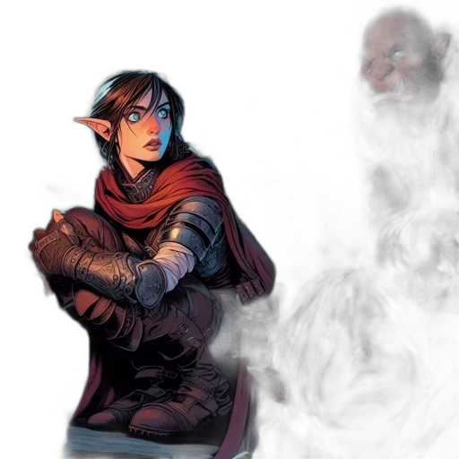jacket, concept art, comic book art, fantasy art transparent PNG cut-out