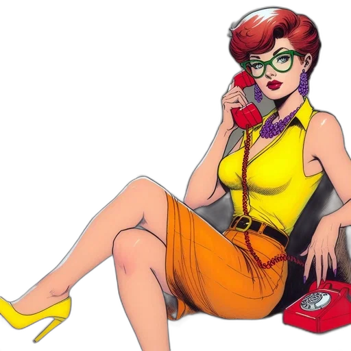dress, staff, comic book art, cartoon transparent PNG cut-out
