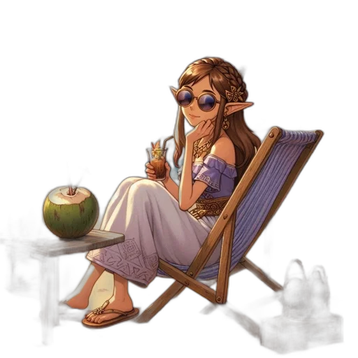 concept art, watercolor, pixel art, vaporwave transparent PNG cut-out