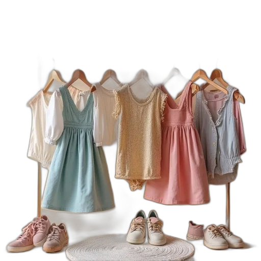 dress, shoes, jewelry, jacket transparent PNG cut-out