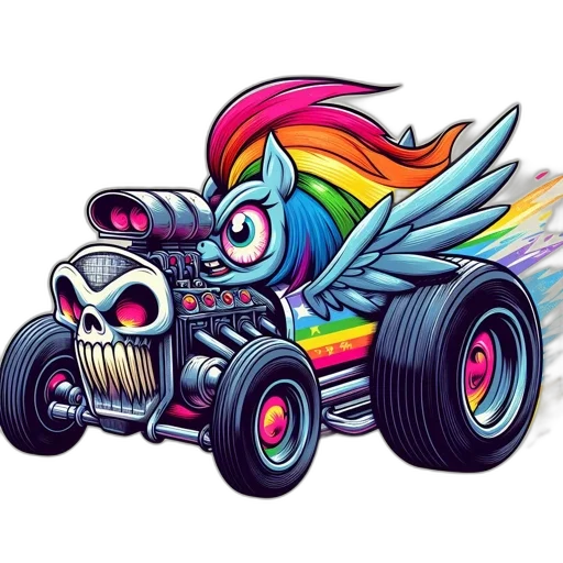 car, dragon, concept art, pixel art transparent PNG cut-out