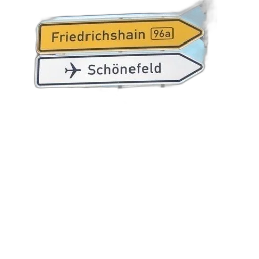 3d render, street, sign, german transparent PNG cut-out