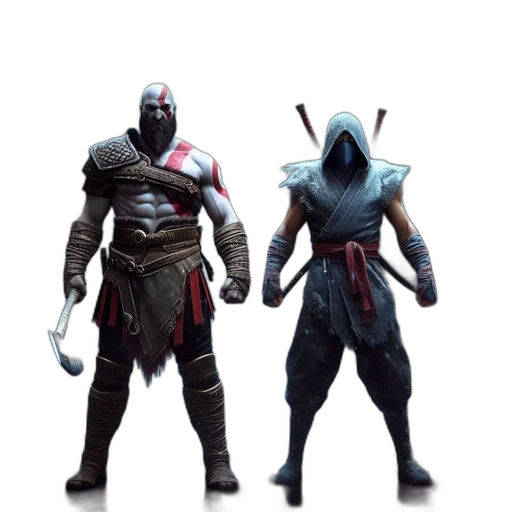 mask, concept art, 3d render, fantasy art transparent PNG cut-out