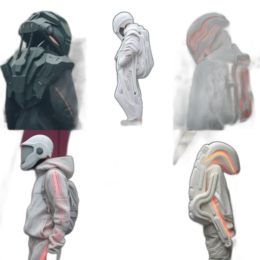 jacket, concept art, 3d render, photorealistic transparent PNG cut-out