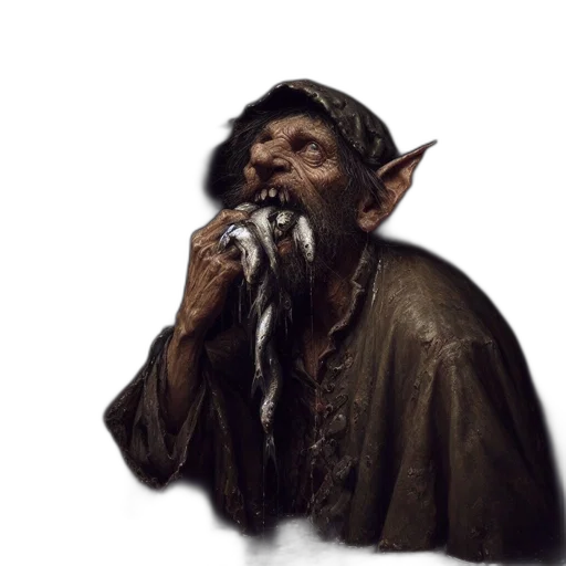 face, creature, staff, mask transparent PNG cut-out