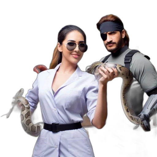 two, people, woman, man transparent PNG cut-out