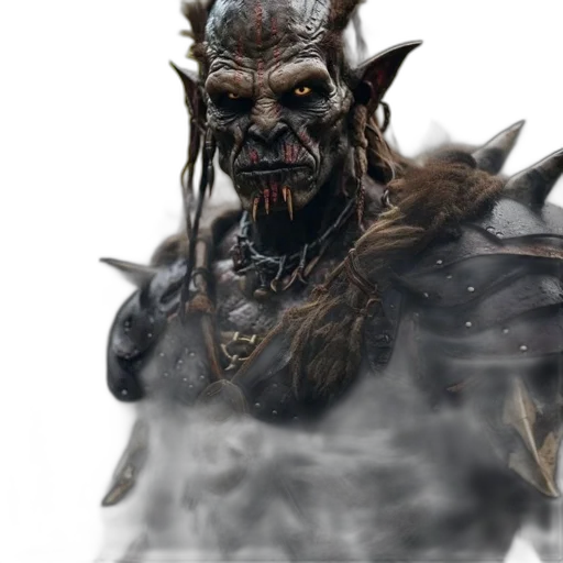 creature, staff, face, mask transparent PNG cut-out