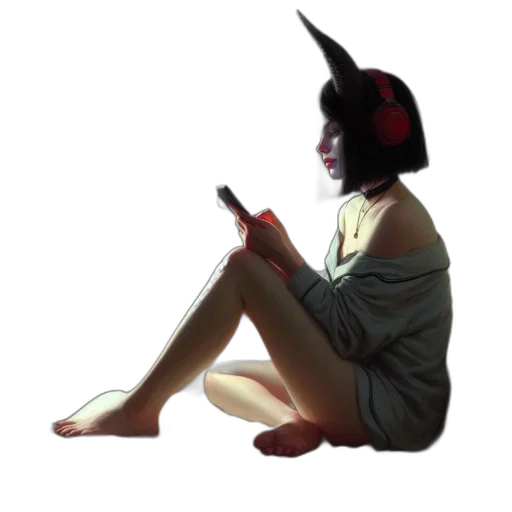 mask, hat, staff, creature transparent PNG cut-out