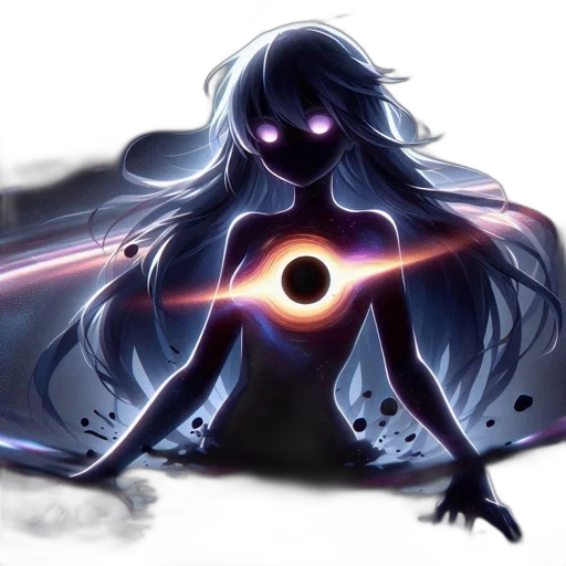 creature, hair, staff, dress transparent PNG cut-out