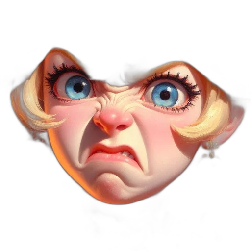 face, mask, creature, staff transparent PNG cut-out