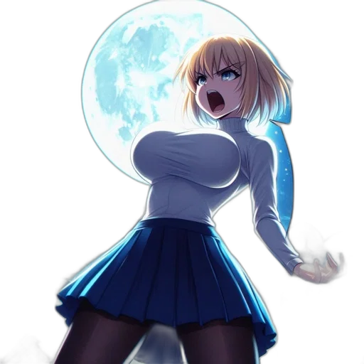 dress, staff, umbrella, robot transparent PNG cut-out