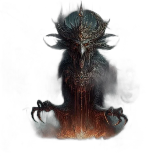 mask, creature, dragon, staff transparent PNG cut-out