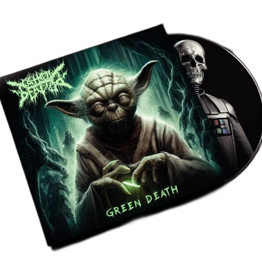 green, album, cover, presents transparent PNG cut-out