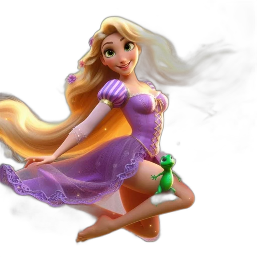 dress, staff, 3d render, concept art transparent PNG cut-out