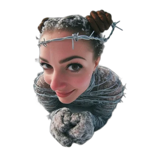 hair, mask, creature, crown transparent PNG cut-out