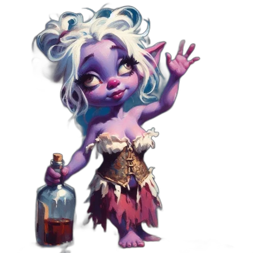 concept art, fantasy art, pixel art, whimsical transparent PNG cut-out