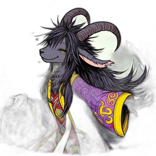 dragon, staff, hair, jewelry transparent PNG cut-out