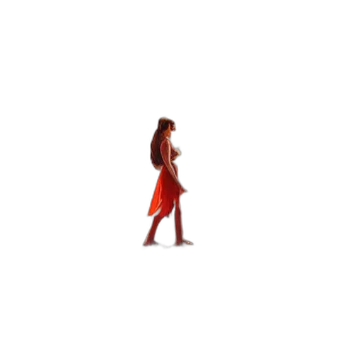 dress, staff, hair, umbrella transparent PNG cut-out