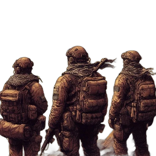 jacket, weapon, concept art, pixel art transparent PNG cut-out