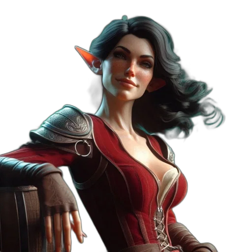 fantasy art, concept art, comic book art, 3d render transparent PNG cut-out