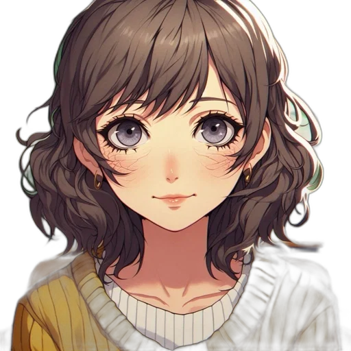 face, hair, staff, dress transparent PNG cut-out