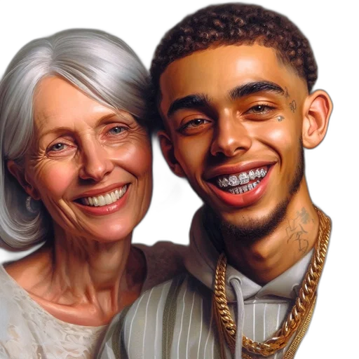 jewelry, face, photorealistic, cartoon transparent PNG cut-out