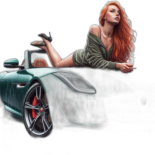 car, photorealistic, fantasy art, concept art transparent PNG cut-out