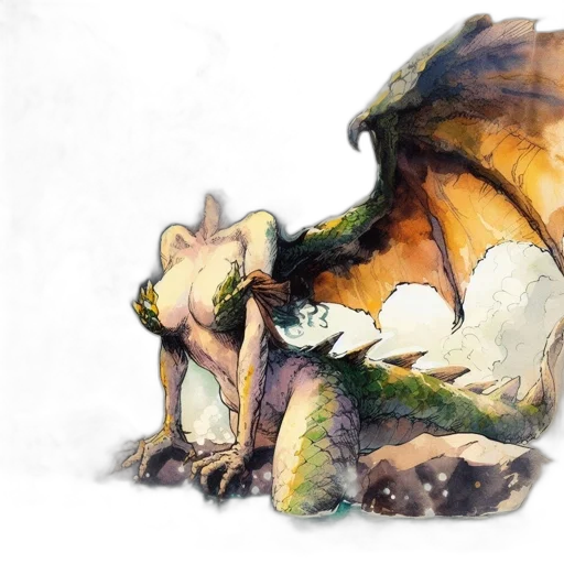 dragon, creature, animal, concept art transparent PNG cut-out