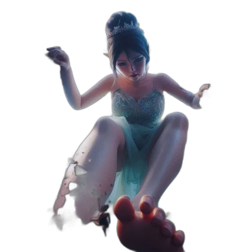 dress, creature, shoes, mask transparent PNG cut-out
