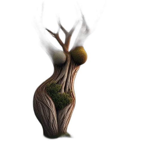 tree, creature, hair, crown transparent PNG cut-out