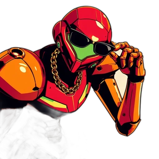robot, jacket, concept art, comic book art transparent PNG cut-out