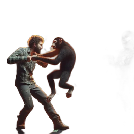 creature, concept art, 3d render, pixel art transparent PNG cut-out