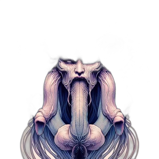 hair, creature, mask, face transparent PNG cut-out