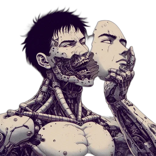 robot, mask, face, creature transparent PNG cut-out